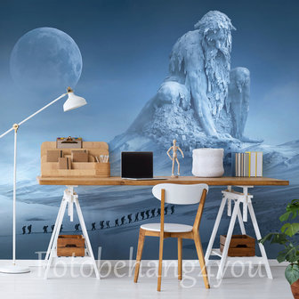 Fantasy fotobehang Koning Winter