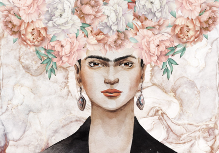 Frida Kahlo behang Flowers