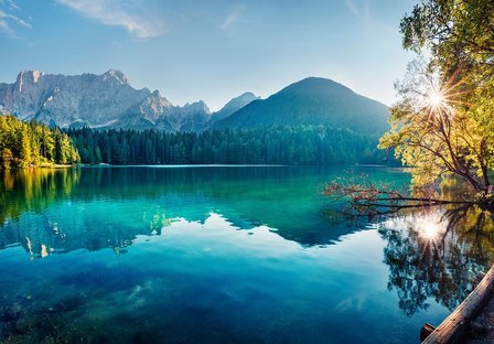 Itali&euml; fotobehang Lago di Fusine