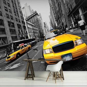 Yellow Cab fotobehang