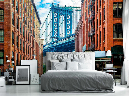 Manhattan Bridge fotobehang New York