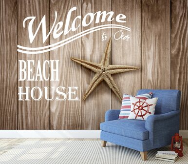 Welcome fotobehang Beach House