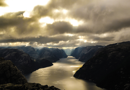 Lysefjord fotobehang