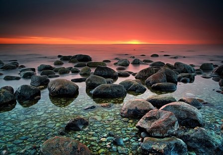 Rocks at the Beach fotobehang