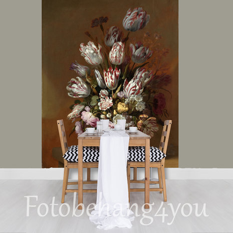 Stilleven met bloemen fotobehang