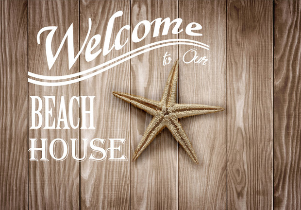 Welcome fotobehang Beach House