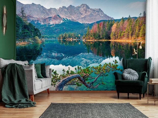 Bergmeer fotobehang Eibsee