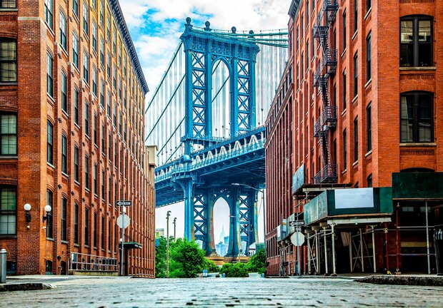 Manhattan Bridge fotobehang New York