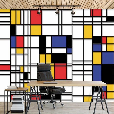 Piet Mondriaan Style fotobehang