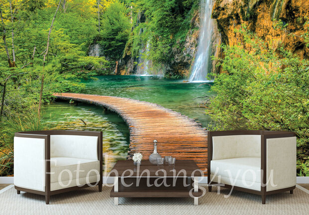 waterval behang