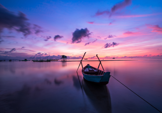 Sunrise fotobehang Vietnam