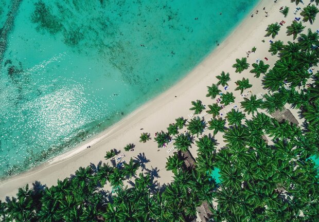 Punta Cana strand fotobehang