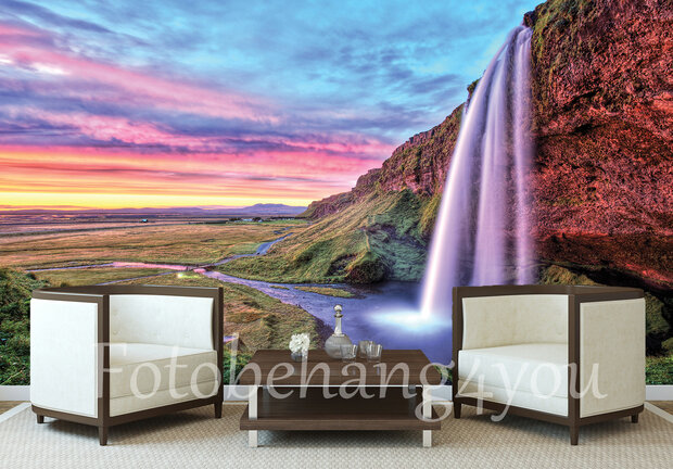 Seljalandsfoss waterval behang