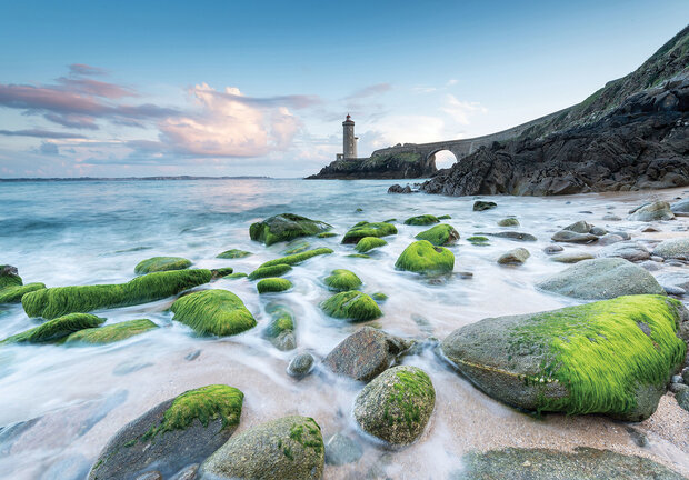 Strand fotobehang Bretagne