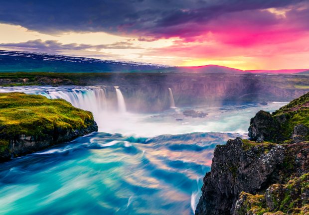 Waterval IJsland fotobehang