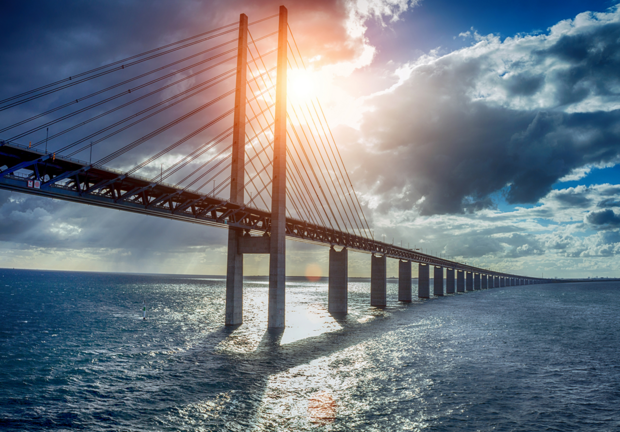 Oresundbrug Zweden fotobehang