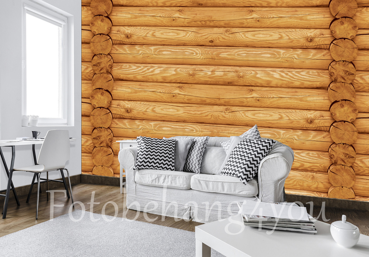versieren Schuldenaar hanger Blokhut hout blank fotobehang - Fotobehang4you