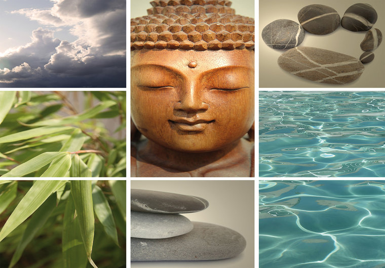 Spa Fotobehang Buddha Helemaal Zen Fotobehang4you